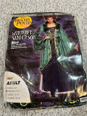 Disney Hocus Pocus Winifred Sanderson Adult Costume, Spirit of Halloween Sz M 8